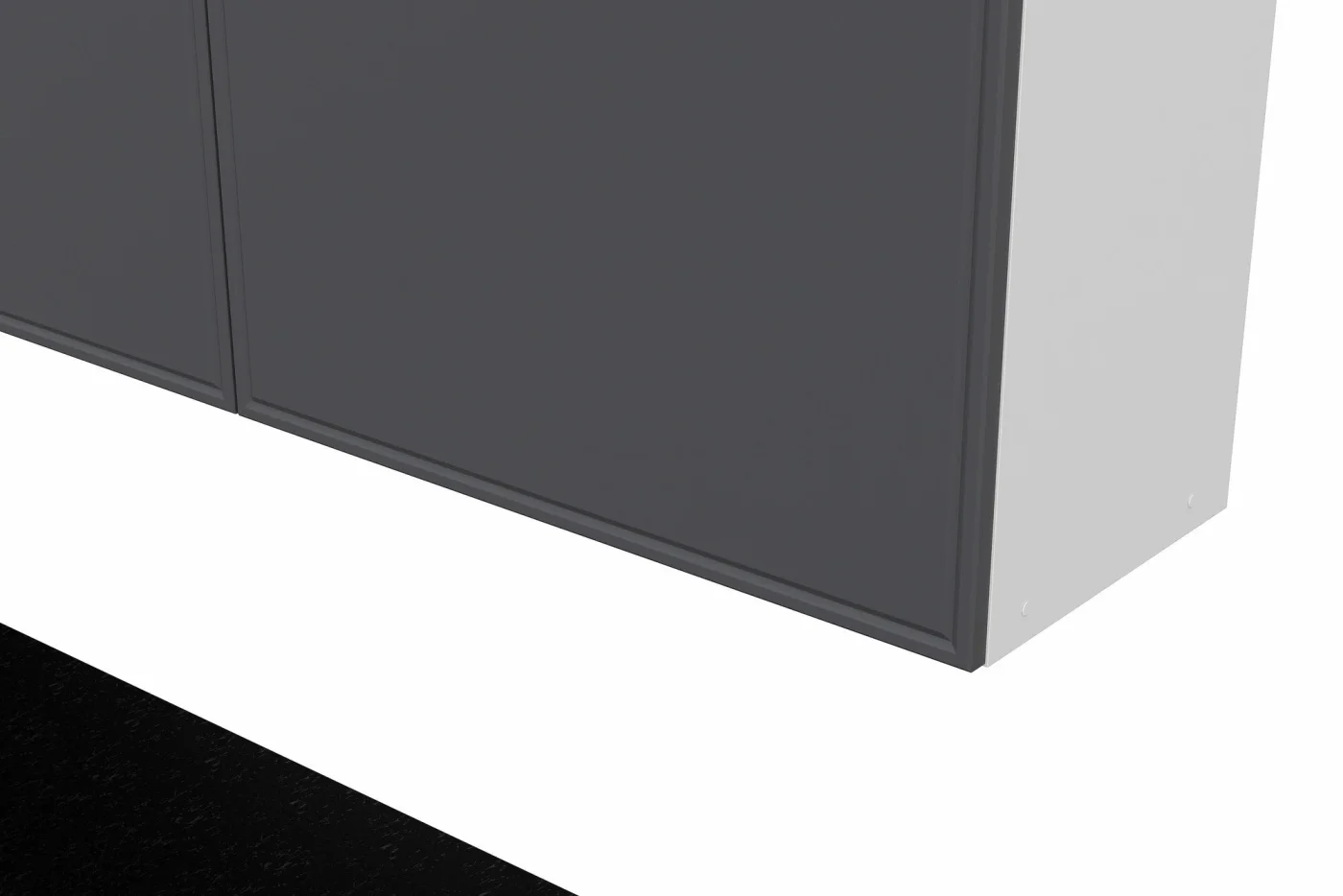 ARNIKA Кухонный гарнитур "Арно" 2 м, Белый/Графит/Черный